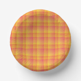 Red Yellow Checker Abstract Pattern Pappteller