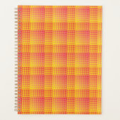 Red Yellow Checker Abstract Pattern Planer (Vorderseite)