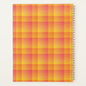 Red Yellow Checker Abstract Pattern Planer (Rückseite)