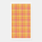 Red Yellow Checker Abstract Pattern Serviette (Vorderseite)