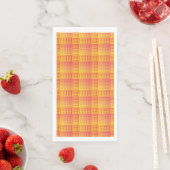 Red Yellow Checker Abstract Pattern Serviette (Beispiel)