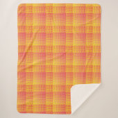 Red Yellow Checker Abstract Pattern Sherpadecke (Vorderseite)