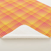 Red Yellow Checker Abstract Pattern Sherpadecke (3/4)