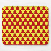 Red Yellow Ferrer Derby Heraldic Muster Mousepad (Vorne)