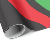 Red Yellow Green Black Rasta Wave Geschenkpapier (Rolleneckpunkt)
