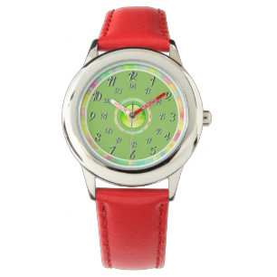 Red Yellow Green Watch Armbanduhr