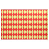 Red Yellow Harlequin Checkered Design  Stoff (Fat Quarter (45,7 x 55,9 cm))
