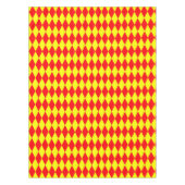 Red Yellow Harlequin Checkered Design  Tischdecke (Vorderseite)