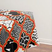 Red Yellow Hollywood Regency Tischdecke (Beispiel)