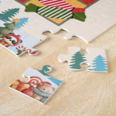 Red Yellow Modern Christmas Bingo Jigsaw Puzzle (Seite)