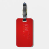 Red Yellow Modern Einzigartiger Berater Gepäckanhänger (Rückseite vertikal)