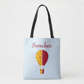 Red Yellow New Mexico Zia Hot Air Ballon Tasche (Vorderseite)