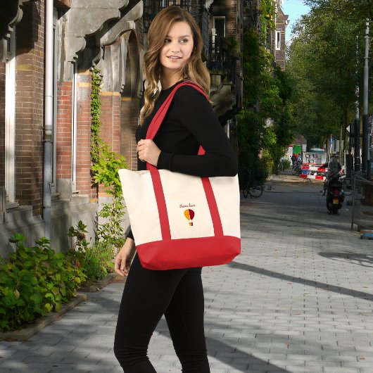 Red Yellow New Mexico Zia Hot Air Ballon Tragetasche