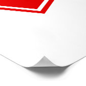 Red Yellow Orange White Nurse EMS Star of Life Poster (Ecke)