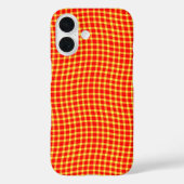 Red Yellow Plaid Checker Seamless Pattern Case-Mate iPhone Hülle (Rückseite)