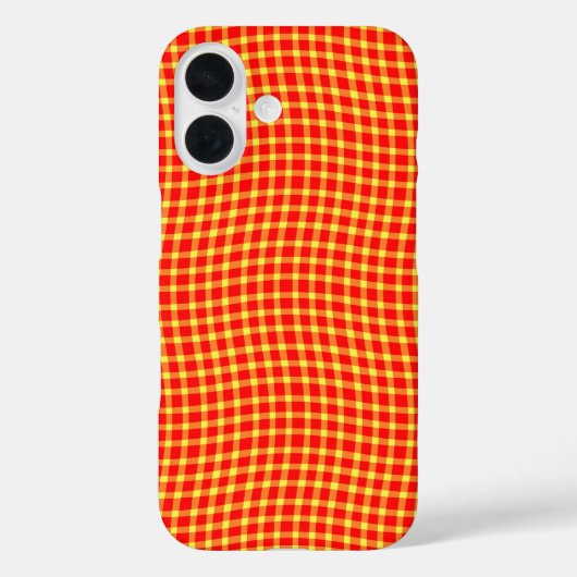 Red Yellow Plaid Checker Seamless Pattern Case-Mate iPhone Hülle (Rückseite)