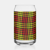 Red Yellow Plaid Checker Seamless Pattern Dosenglas (Vorderseite)