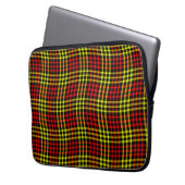 Red Yellow Plaid Checker Seamless Pattern Laptopschutzhülle (Vorderseite Links)
