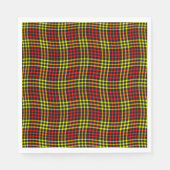 Red Yellow Plaid Checker Seamless Pattern Serviette (Vorderseite)