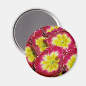 Red Yellow Primrose Magnet (Vorderseite/Rückseite)