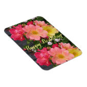 Red Yellow Rose Flower Floral Birthday Roses Magnet (Rechte Seite)