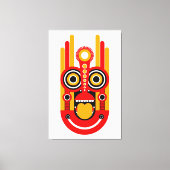 Red Yellow Tiki Leinwanddruck (Vorderseite)