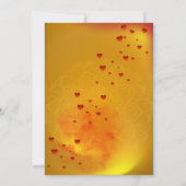 Red & Yellow Traditional Wedding Invitation |  Einladung (Rückseite)