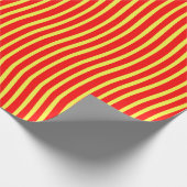 Red Yellow Wavy Lines Seamless Pattern Geschenkpapier (Ecke)