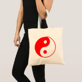 Red Yin Yang Tote Bag Tragetasche (Vorderseite (Produkt))