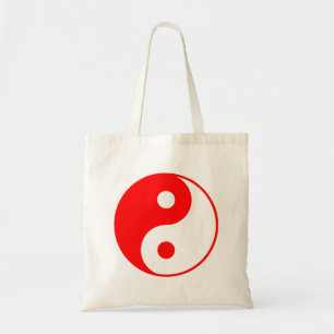 Red Yin Yang Tote Bag Tragetasche