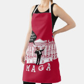 Red YO TRUMP kommt zurück | Ultra MAGA | Whitehous Schürze (InSitu)