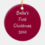 Red Yorkie Terrier Dog Ornament (Hinten)