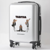 Red Zebra Dancer #4 Aufkleber (Koffer)