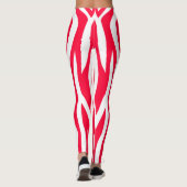 Red Zebra Print Leggings (Rückseite)