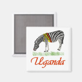 Red Zebra Series Magnet (Vorderseite/Rückseite)