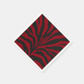 Red Zebra Serviette (Ecke)