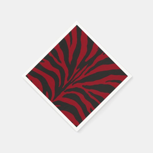 Red Zebra Serviette (Ecke)