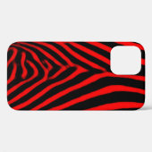 Red Zebra Stripes Case-Mate iPhone Hülle (Rückseite (Horizontal))