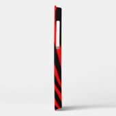 Red Zebra Stripes Case-Mate iPhone Hülle (Rückseite / Links)
