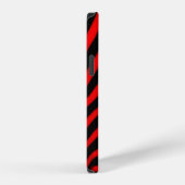 Red Zebra Stripes iPhone Hülle (Rechte Seite)