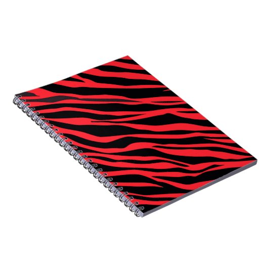 Red Zebra Striping Notizblock (Rechte Seite)