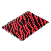 Red Zebra Striping Notizblock (Linke Seite)