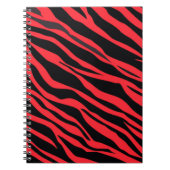 Red Zebra Striping Notizblock (Vorderseite)