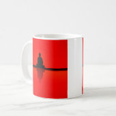Red Zen Buddha Kaffeetasse (Vorderseite Links)