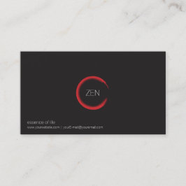 Red Zen Business Card Visitenkarte
