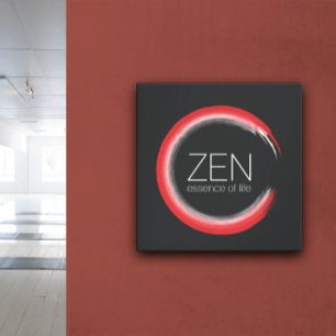 Red Zen Leinwanddruck