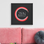 Red Zen Leinwanddruck (Insitu (Wohnzimmer))