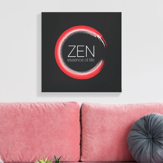 Red Zen Leinwanddruck (Insitu (Wohnzimmer))