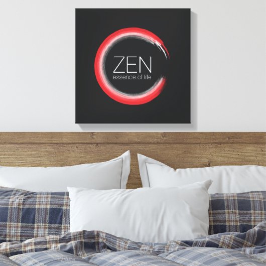Red Zen Leinwanddruck (Insitu (Schlafzimmer))