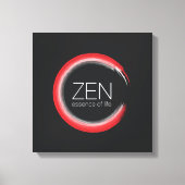 Red Zen Leinwanddruck (Vorderseite)